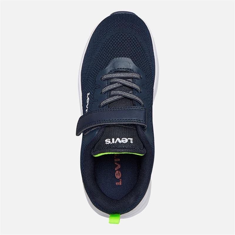 Levi's Børne Hudson Sneakers Navy/Gul 0923 Navy Yellow 0923 - Billede 4
