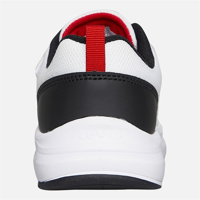Levi's Børne Hudson Sneakers Hvid/Sort/Rød 0239 White Black Red 0239 - Billede 3