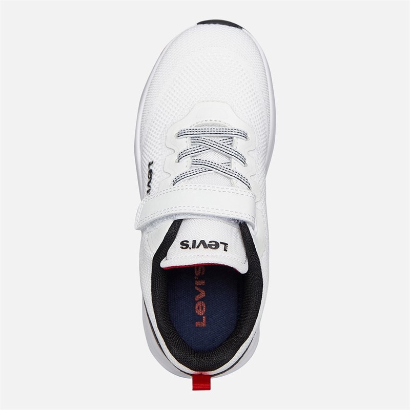 Levi's Børne Hudson Sneakers Hvid/Sort/Rød 0239 White Black Red 0239 - Billede 4