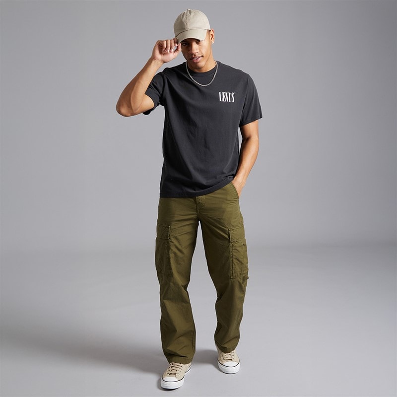 Levi's Herre Lige Cargobukser Dark Olive - Billede 4