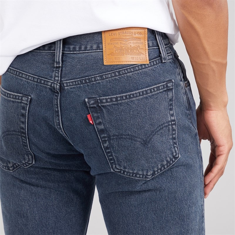 Levi's Herre 555 Afslappede Lige Jeans The Midnight Blues Show - Billede 3