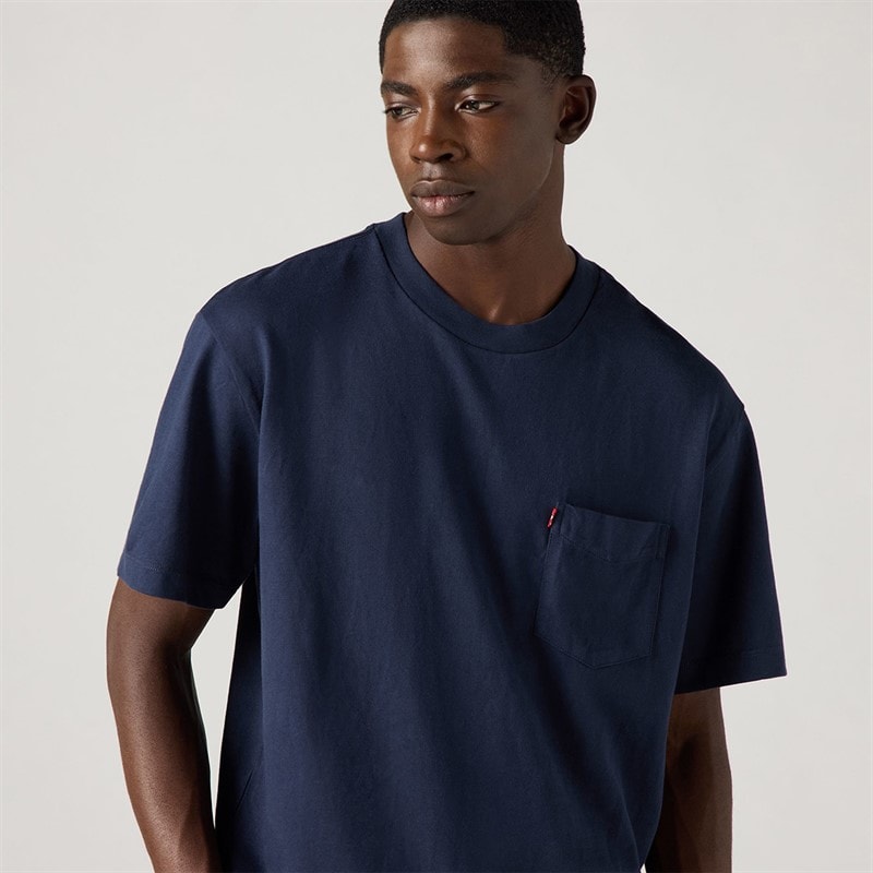 Levi's Herre The HW Pocket T-shirt Navy Blazer - Billede 3