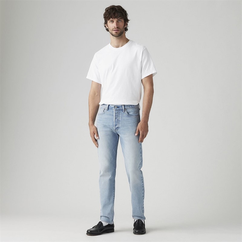 Levi's Herre 501 Slim Taper Jeans Me Transfer - Billede 2