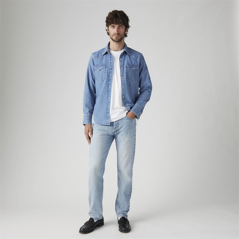 Levi's Herre 501 Slim Taper Jeans Me Transfer - Billede 4