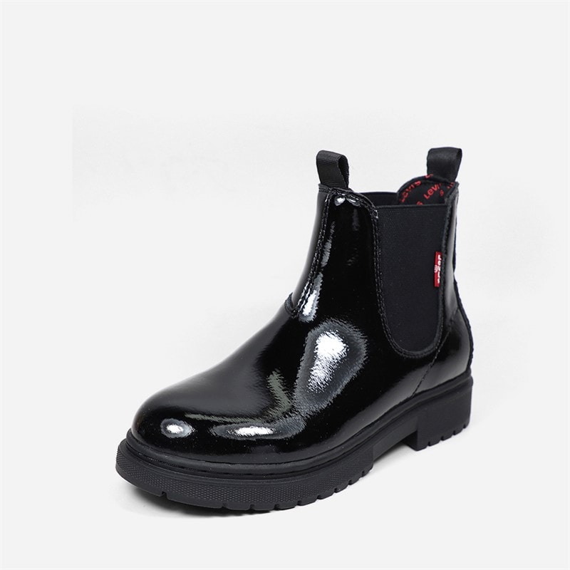 Levi's Børne Piger Oliver Støvler Black Shiny 2459 - Billede 2