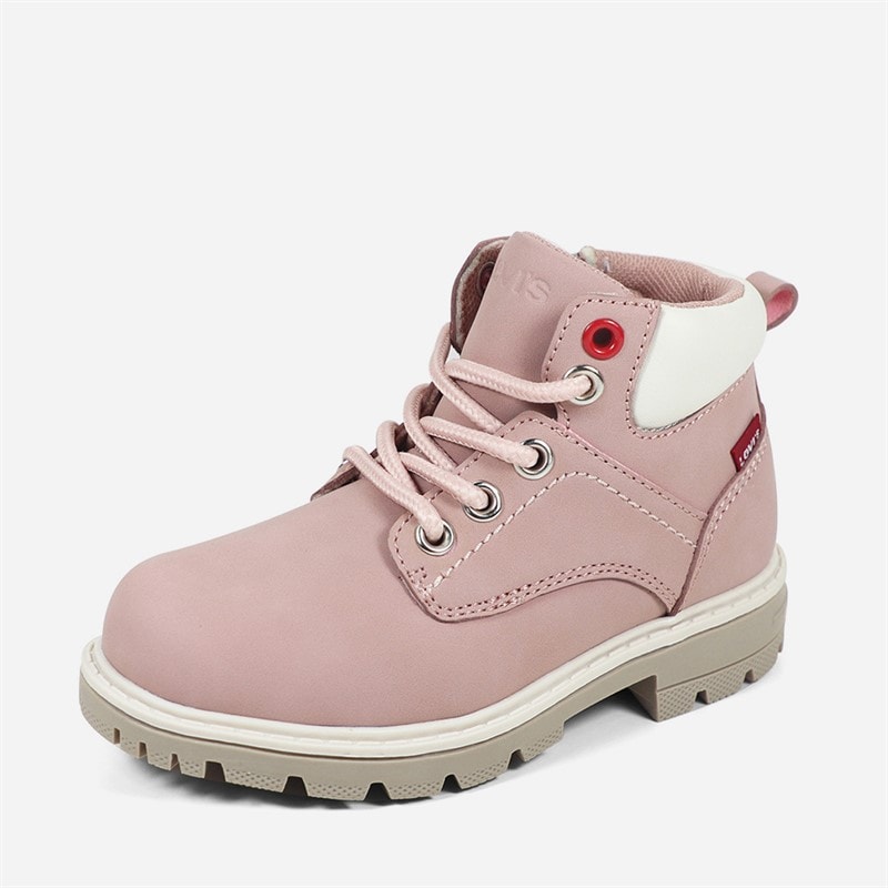 Levi's SpædbarnsPiger Jax Plus Mini Støvler Pink Ecru 4649 - Billede 2