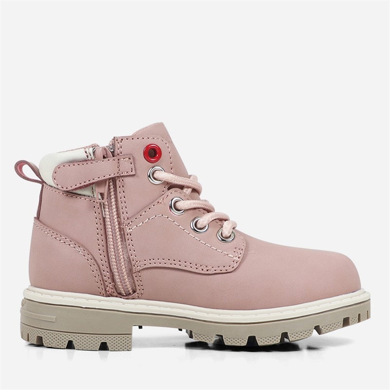Levi's SpædbarnsPiger Jax Plus Mini Støvler Pink Ecru 4649 - Billede 3
