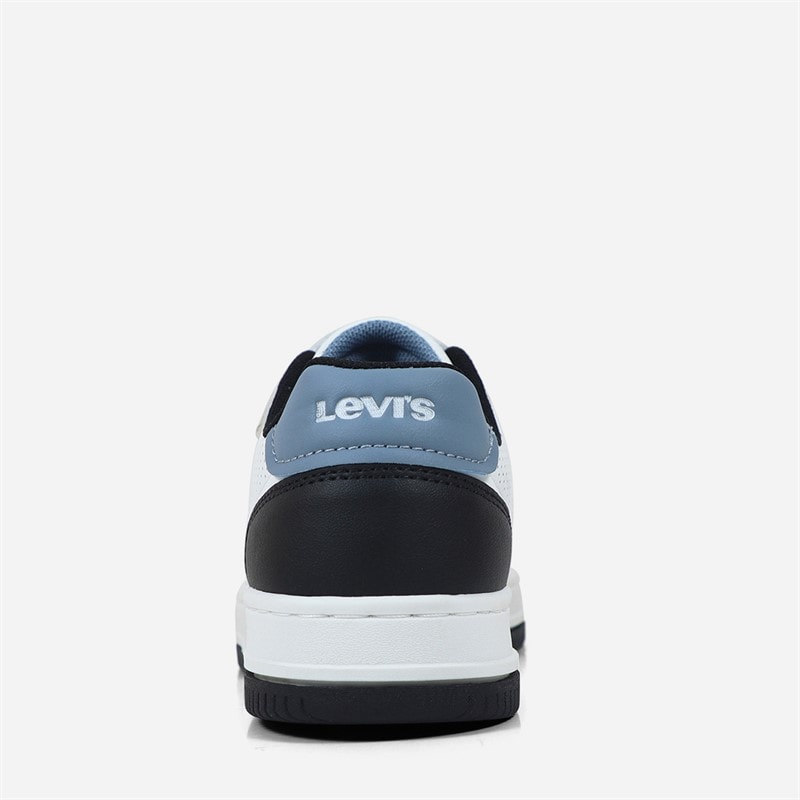Levi's Børn Maverick Sneakers White Black Blue 0956 - Billede 4