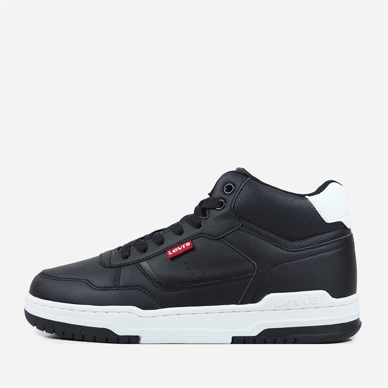 Levi's Junior John Se Mid Sneakers Black White 0008