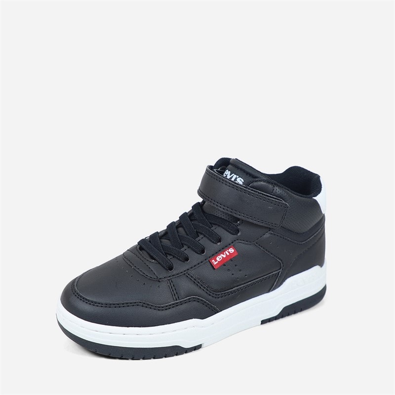 Levi's Børn John Se Mid Sneakers Black White 0008 - Billede 2