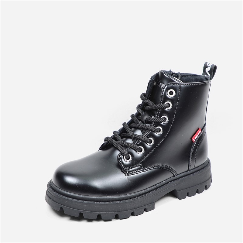Levi's Junior Pasadena Refresh Støvler Black Shiny 2459 - Billede 2