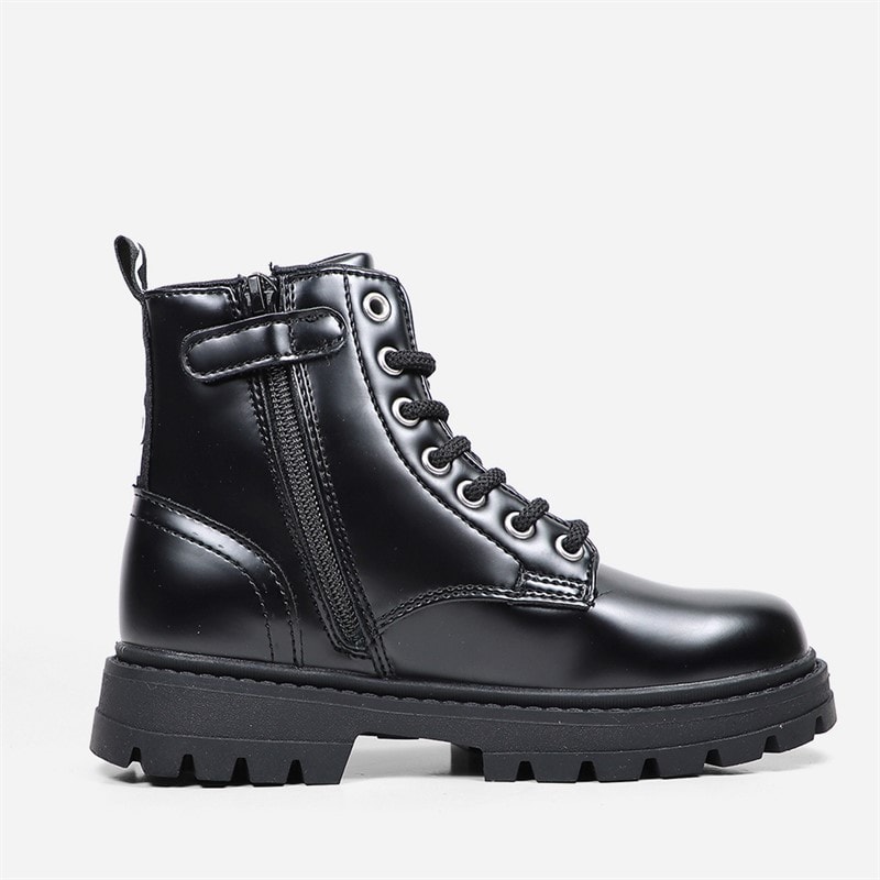 Levi's Junior Pasadena Refresh Støvler Black Shiny 2459 - Billede 3