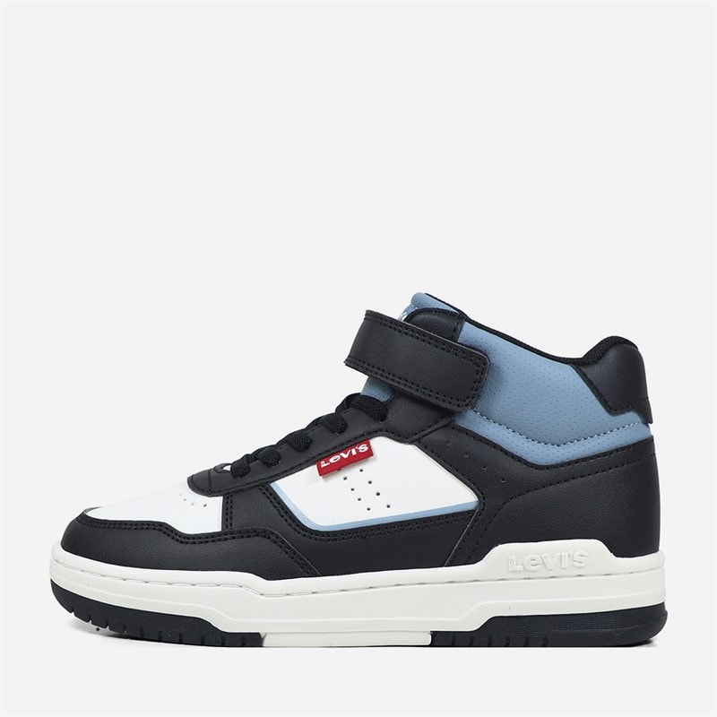 Levi's Børn John Se Mid Sneakers Black Off White 0600 - Billede 1