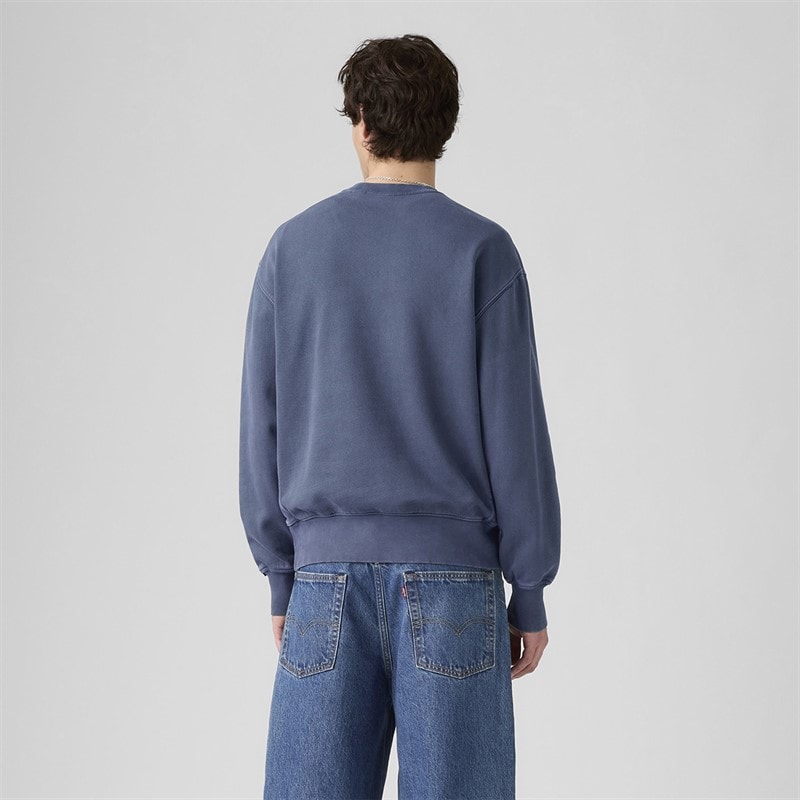 Levi's Herre Authentic Crew Sweatshirt Sargasso Sea Garment Dye - Billede 2
