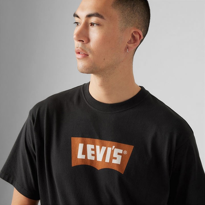 Levi's Herre Vintage Fit Grafisk T-shirt Vintage Pecan Batwing Caviar - Billede 3