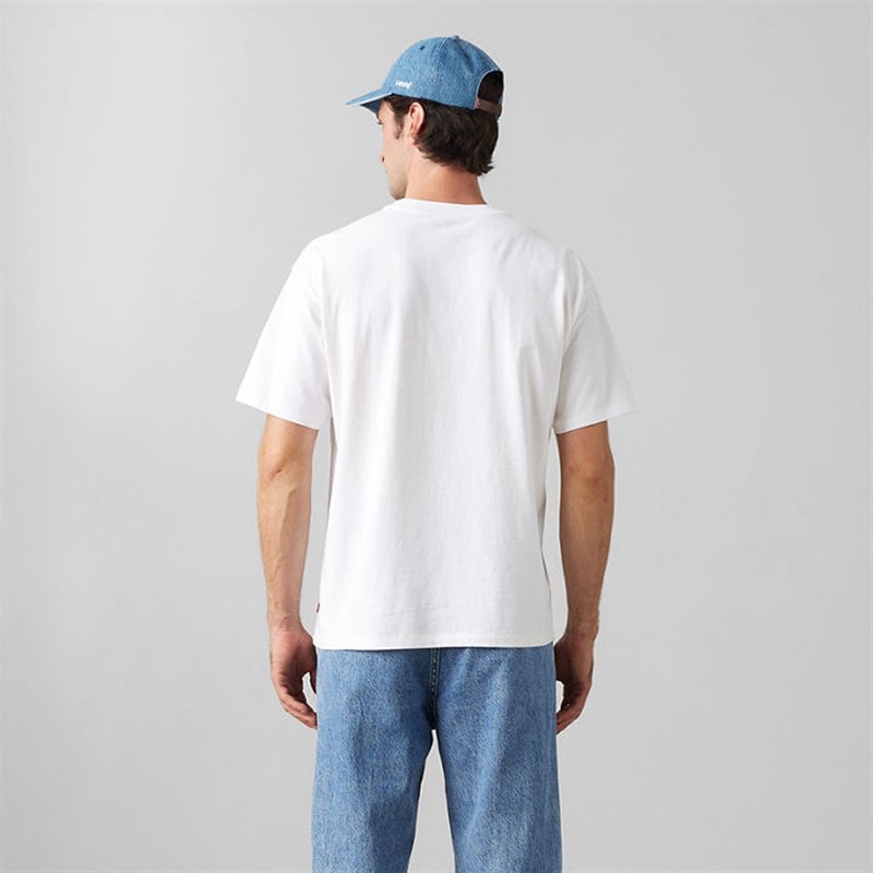 Levi's Herre Vintage Fit Grafisk T-shirt Vintage Chili Oil Batwing White - Billede 2