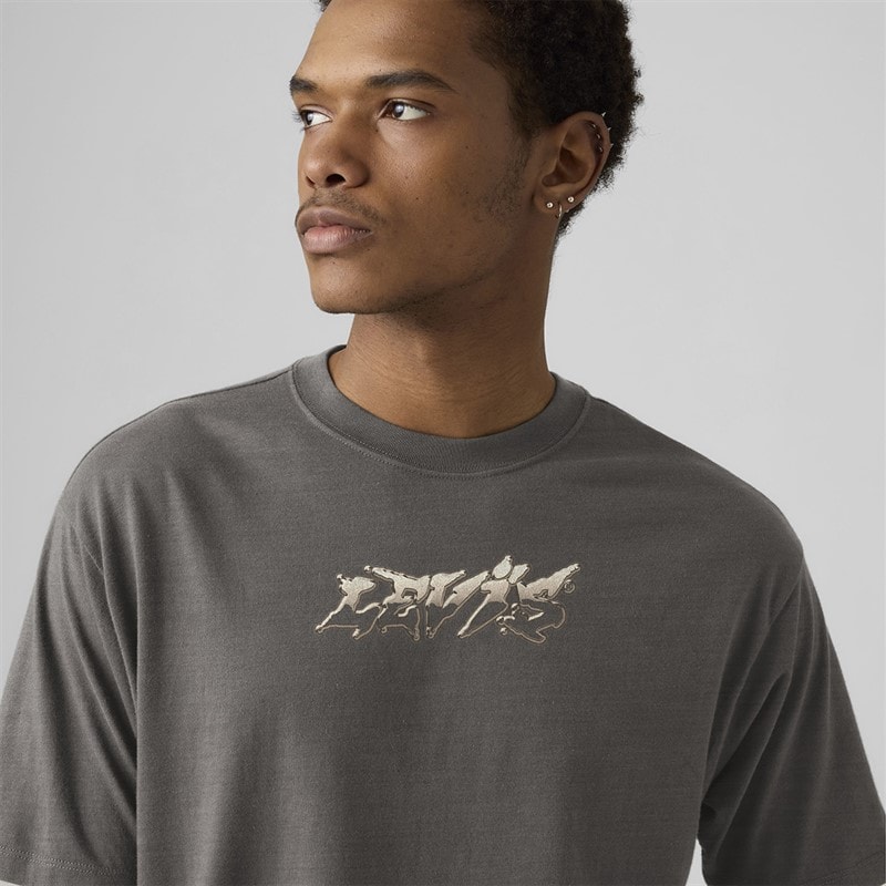 Levi's Herre Vintage Fit Grafisk T-shirt Copper Levis Smoked Pearl - Billede 3