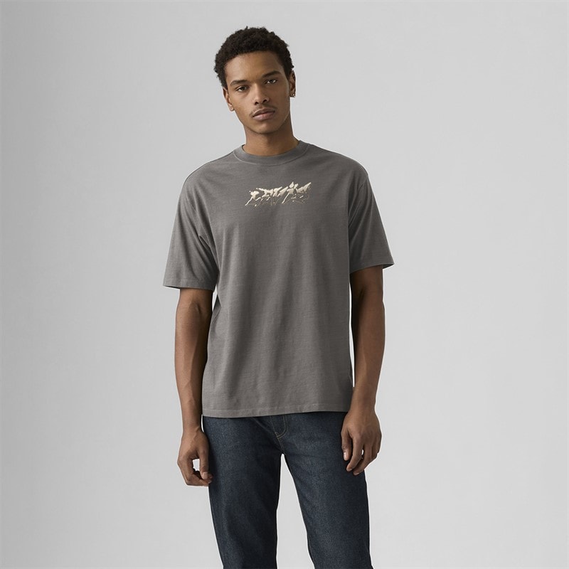 Levi's Herre Vintage Fit Grafisk T-shirt Copper Levis Smoked Pearl - Billede 4