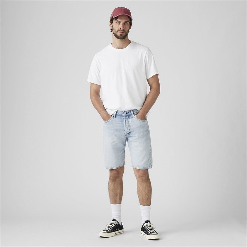 Levi's Herre 501 Original Shorts Lyse tråd - Billede 3