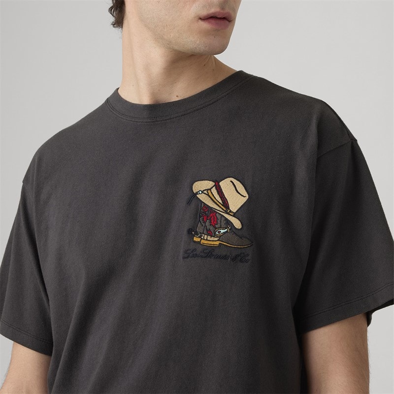 Levi's Herre Vintage Fit Grafik T Shirt Hesteskobisonspøgelse - Billede 3