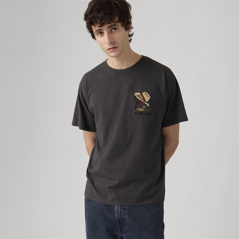 Levi's Herre Vintage Fit Grafik T Shirt Hesteskobisonspøgelse - Billede 4