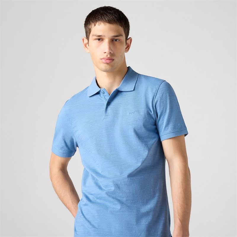 Levi's Herre Slim Housemark Polo Skjorte Stille havn - Billede 3