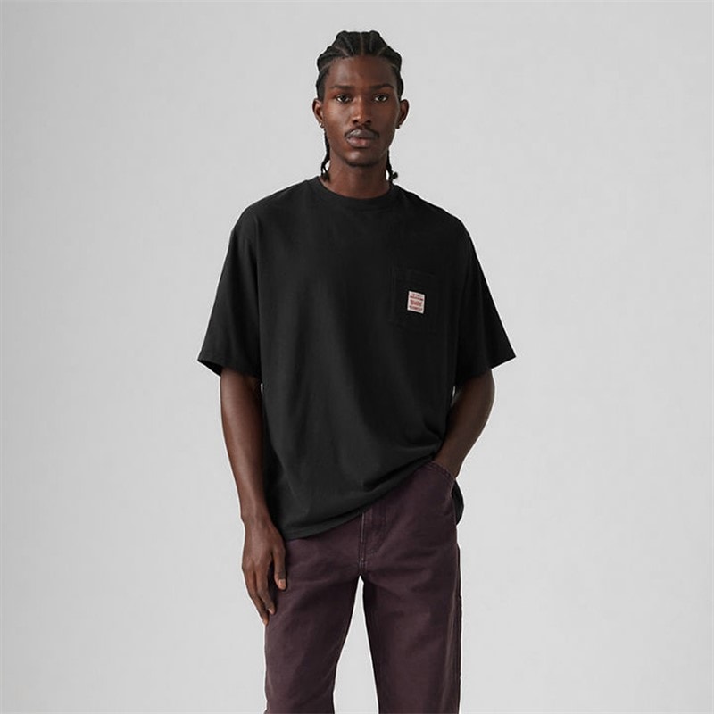Levi's Herre Arbejdstøj T Shirt Meteorit