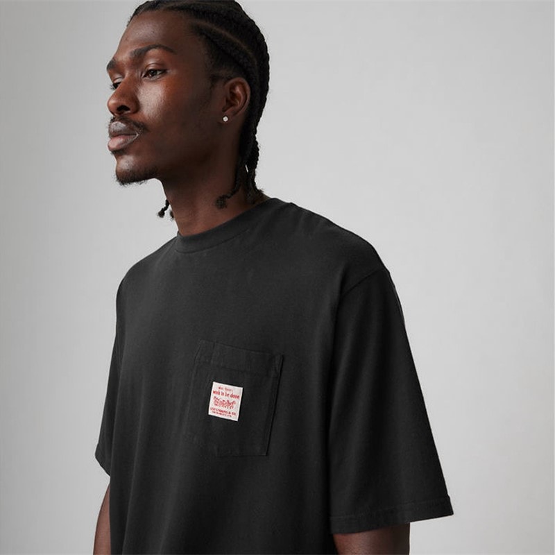 Levi's Herre Arbejdstøj T Shirt Meteorit - Billede 3