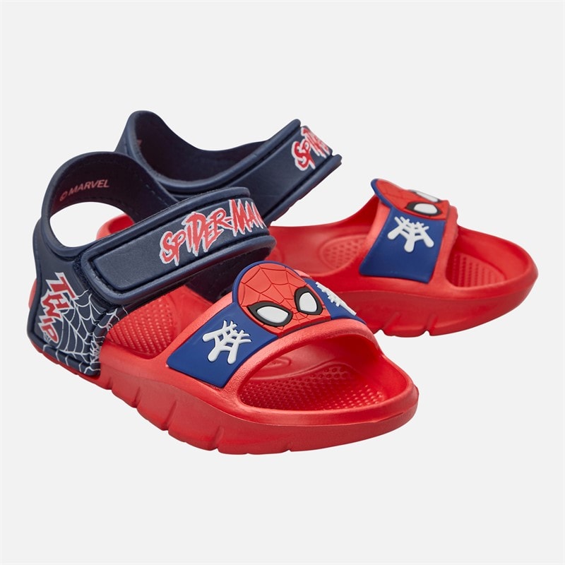 Spiderman spædBørn Drenge ankelrem sandaler Rød