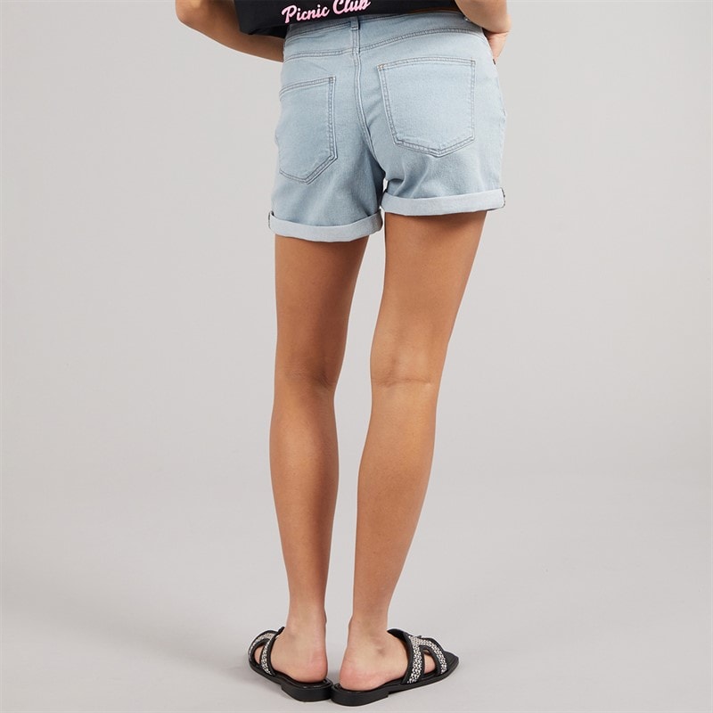 Noisy May Dame Debby Denim Shorts Light Blue Denim - Billede 2
