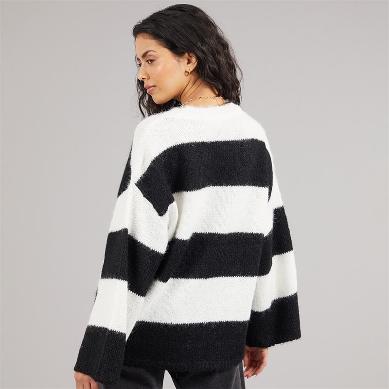 Noisy May Dame Sutton Oversize Strik Pullover Eggnog - Billede 2