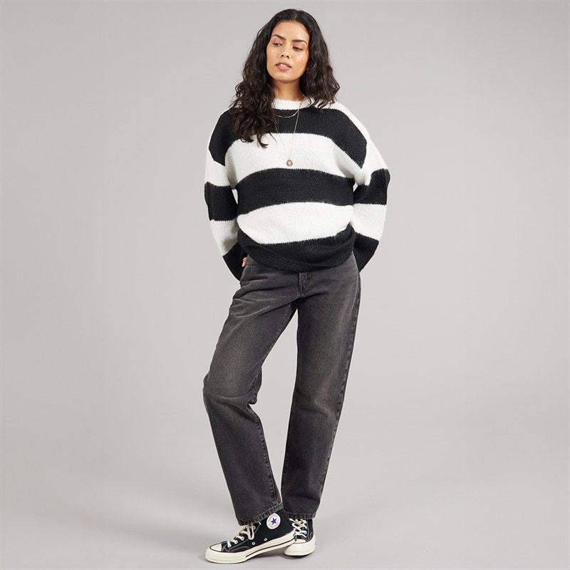 Noisy May Dame Sutton Oversize Strik Pullover Eggnog - Billede 4