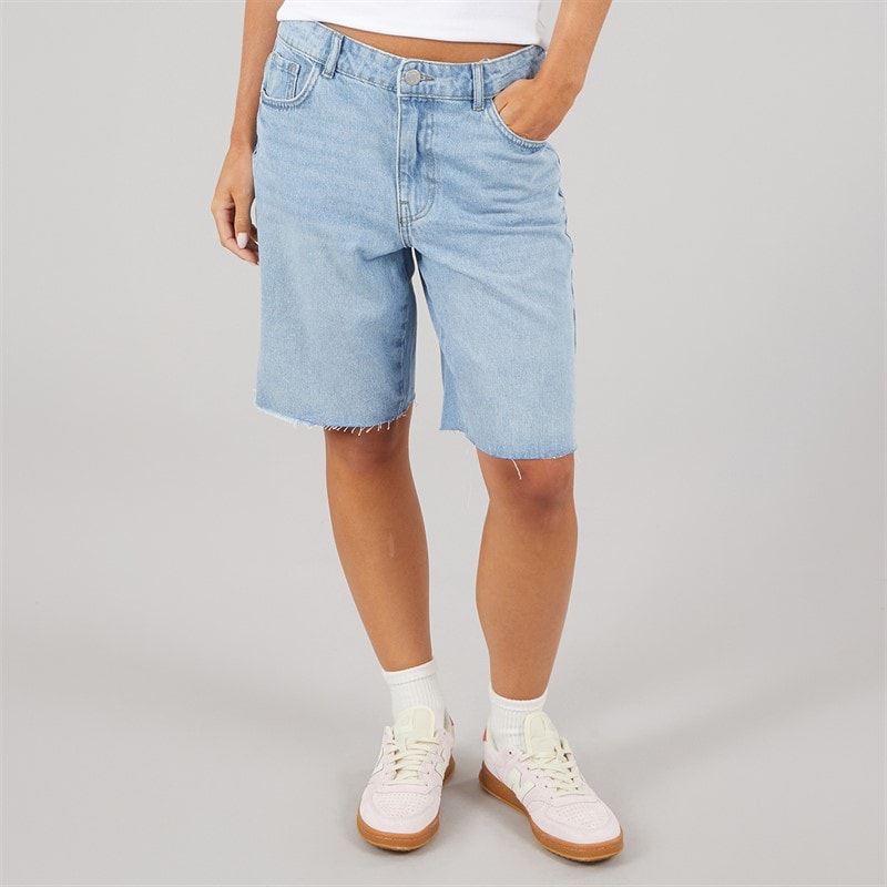 Noisy May Dame Holla Denim Shorts Light Blue Denim - Billede 1