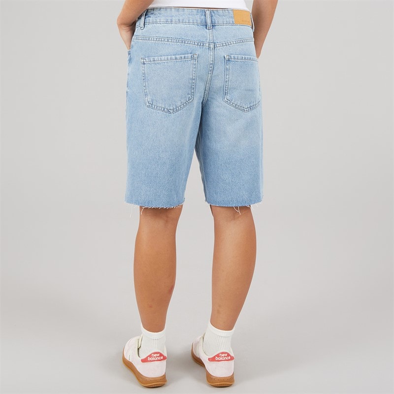Noisy May Dame Holla Denim Shorts Light Blue Denim - Billede 2