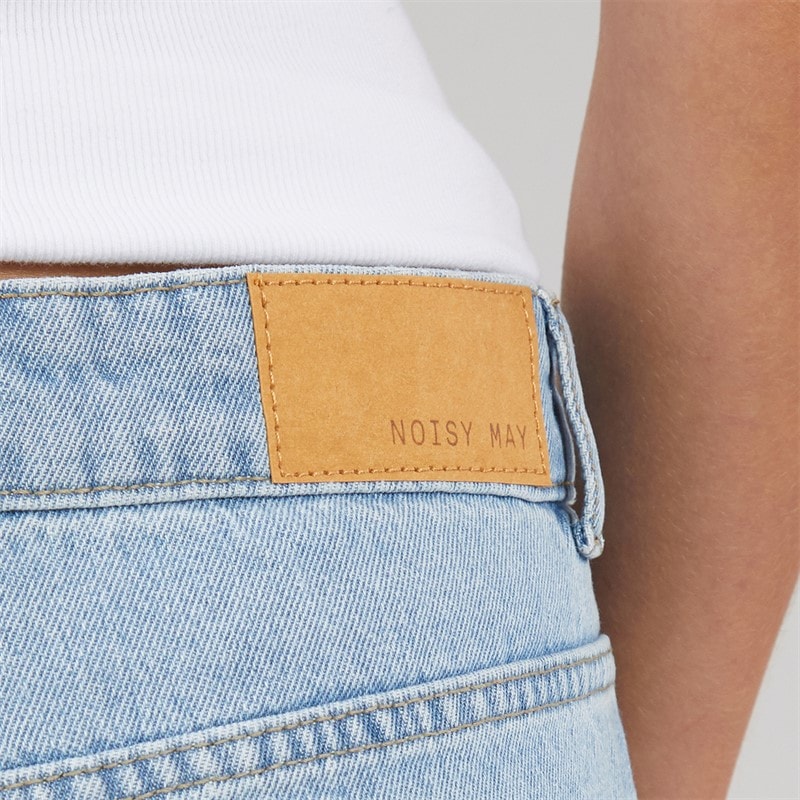 Noisy May Dame Holla Denim Shorts Light Blue Denim - Billede 3