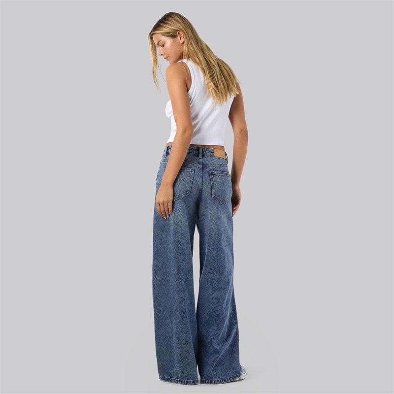 Noisy May Dame Kettie Vide Ben Jeans Medium Blue Denim - Billede 3