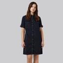 Noisy May Dame Signe Denim Kjole Sort
