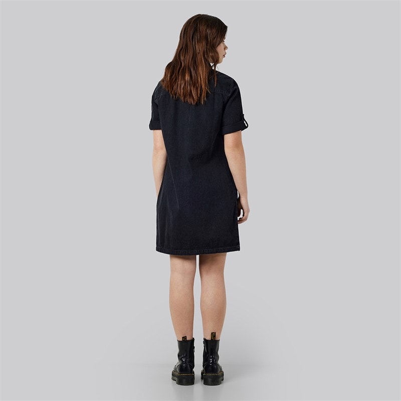 Noisy May Dame Signe Denim Kjole Sort - Billede 3
