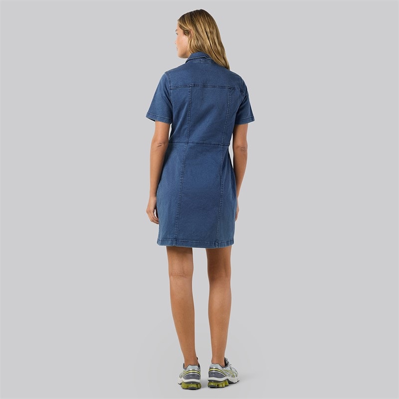 Noisy May Dame slim denim kjole Medium Blue Denim - Billede 3