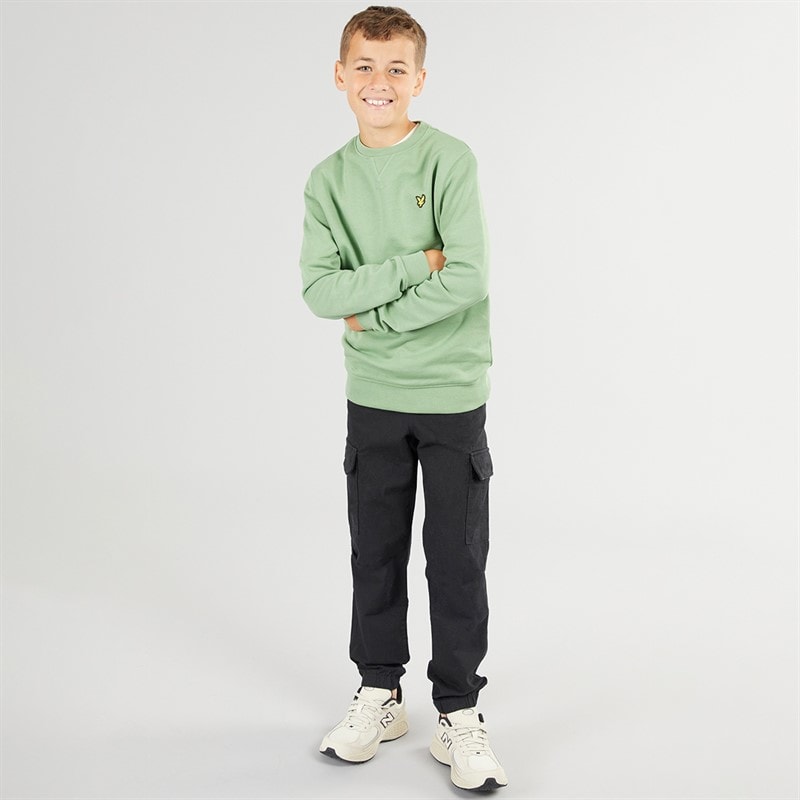 Lyle And Scott Drenge Ripstop Cargo Bukser med Elastik Z865 Jet Sort - Billede 3