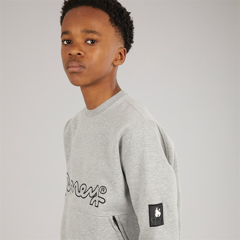 Money Drenge Relex Crew Sweatshirt Grå - Billede 3