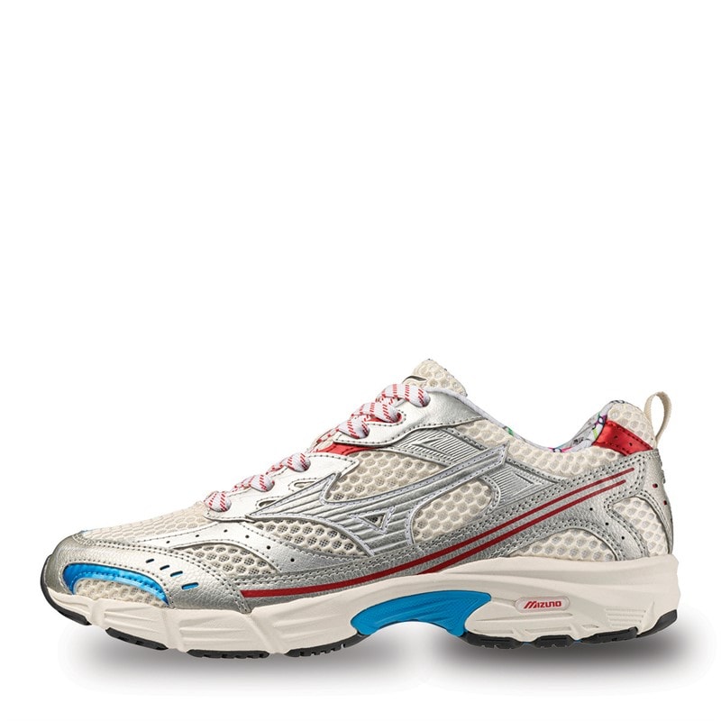 Mizuno MXR Træningssko Pristine / High Risk Rød / Blue Pace - Billede 1