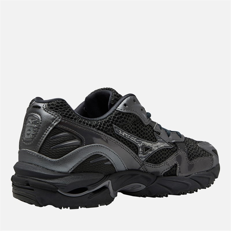 Mizuno Wave Rider 10 Sko Black Sand/Black Sand/Metallic Gray - Billede 5