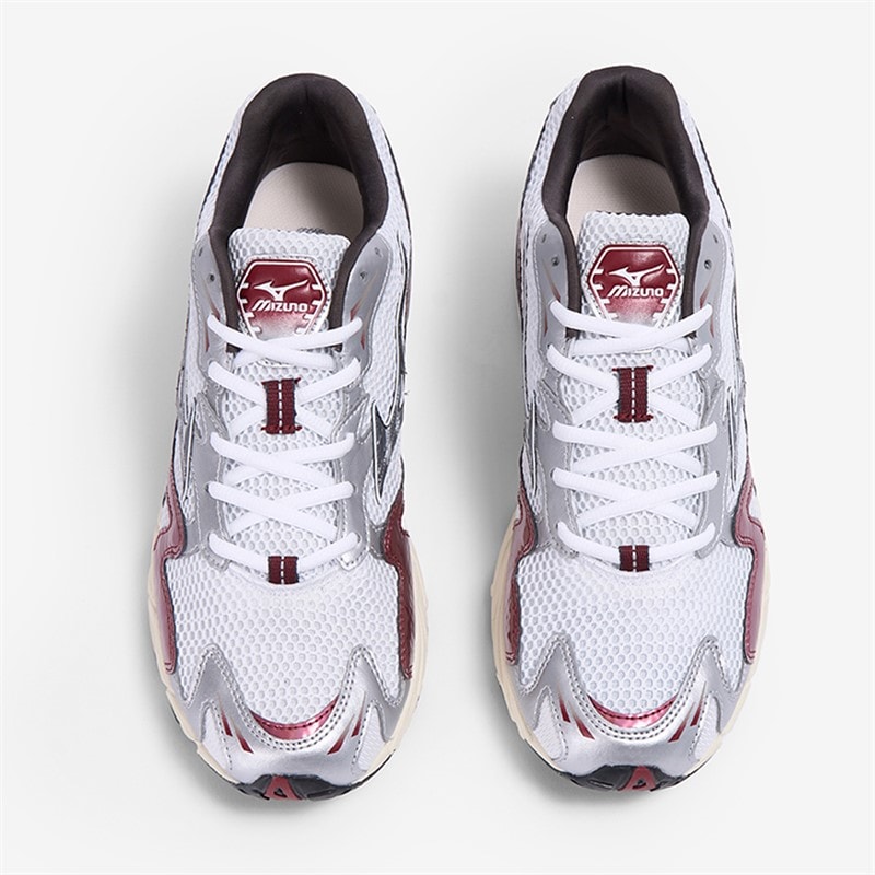 Mizuno Wave Rider 10 Træningssko Hvid/Blacksand/Syrad - Billede 3