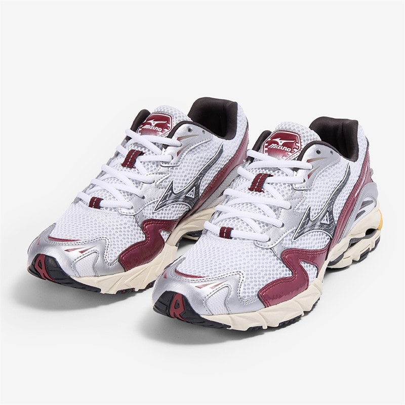 Mizuno Wave Rider 10 Træningssko Hvid/Blacksand/Syrad - Billede 4