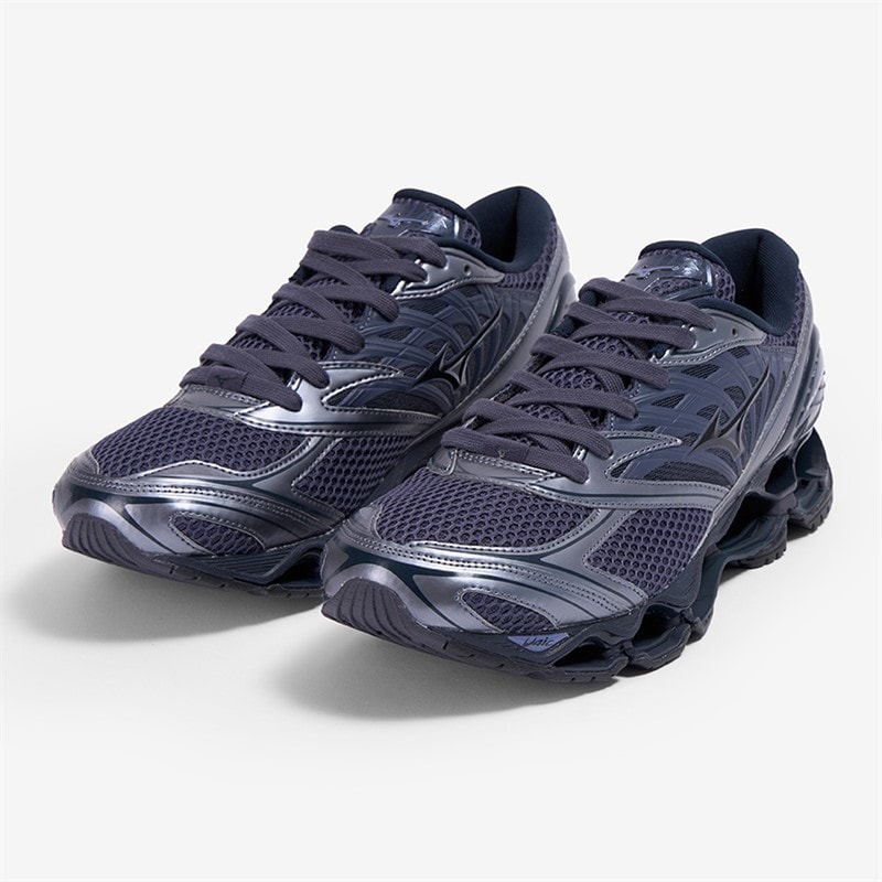 Mizuno Herre Wave Prophecy Træningssko Odyssey ey Odyssey Gray/Sort/Metallic Gr - Billede 2