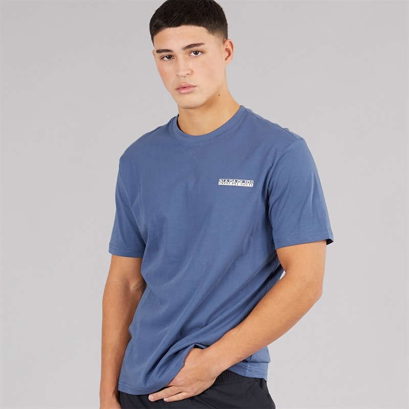 Napapijri Herre Mirada T-shirt med grafik bagpå Blue Infinity - Billede 2
