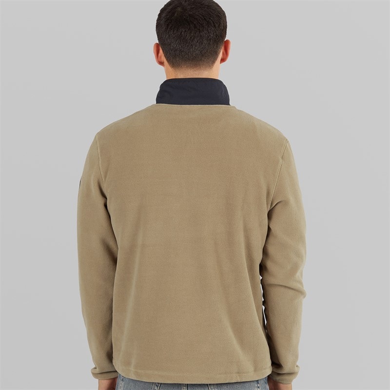 Napapijri Herre Tev Polar 1/2 Zip Sweatshirt Fallen Rock - Billede 2