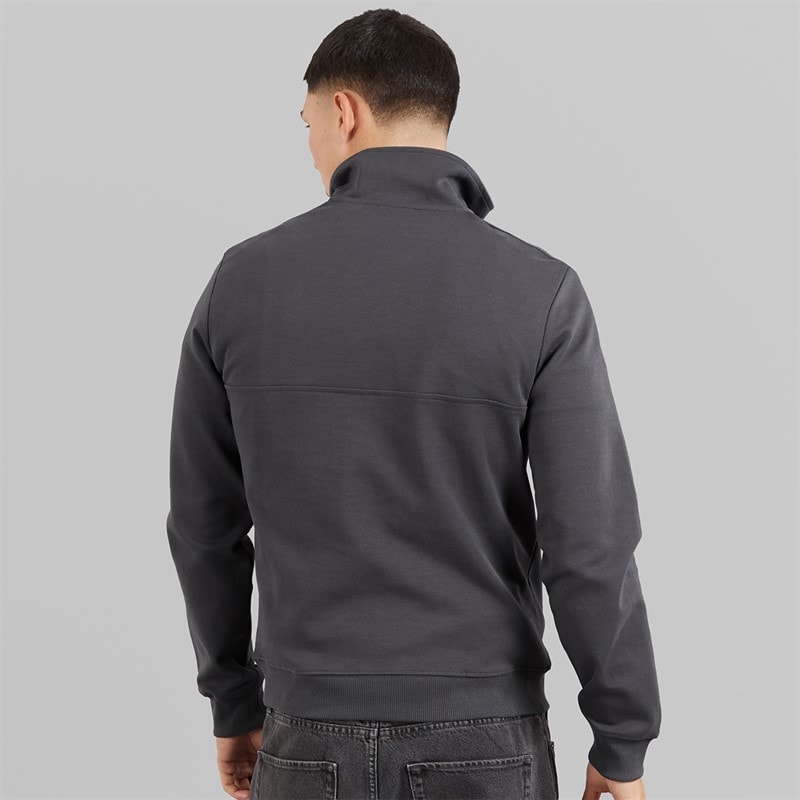Napapijri Herre Bastien 1/2 Lynlås Sweatshirt Dark Grey Solid - Billede 2