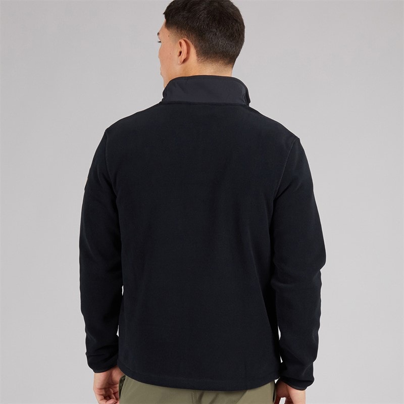 Napapijri Herre Tev Polar 1/2 Zip Sweatshirt Sort - Billede 2